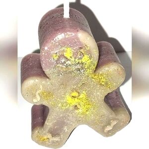 Hand crafted limited edition Gingerbread man candle